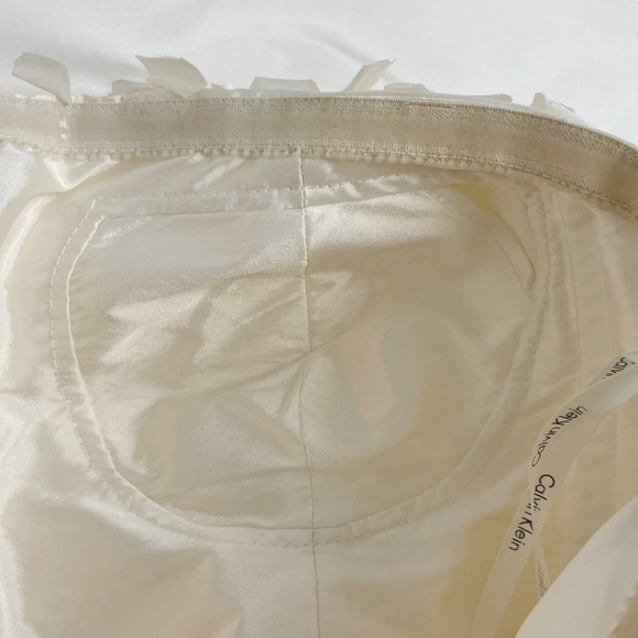 Calvin‎ Klein Ivory Wedding Strapless Dress - Picture 6 of 9